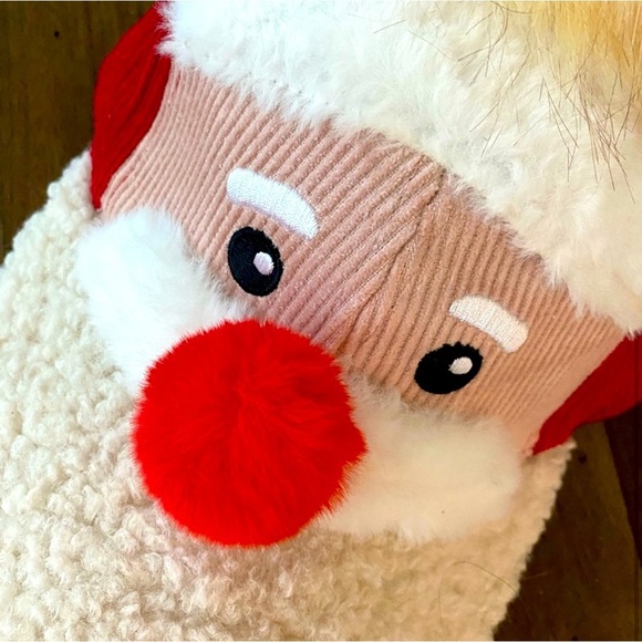 Holiday Time Sherpa Fleece Santa Party Baseball Cap Hat Unisex New No Tags - Picture 6 of 7